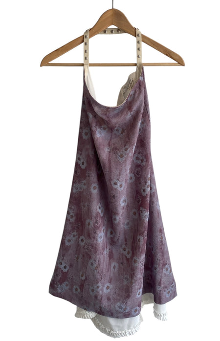 Acne Floral Halter Mini Dress