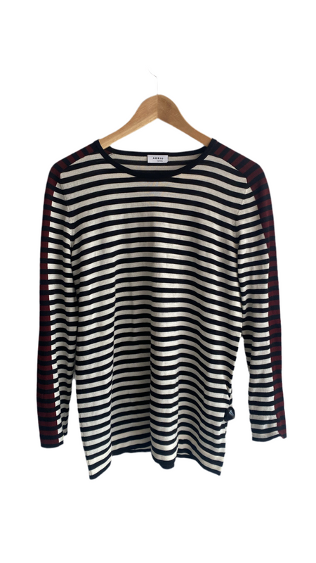 Akris Punto Wool Striped Sweater - US 8