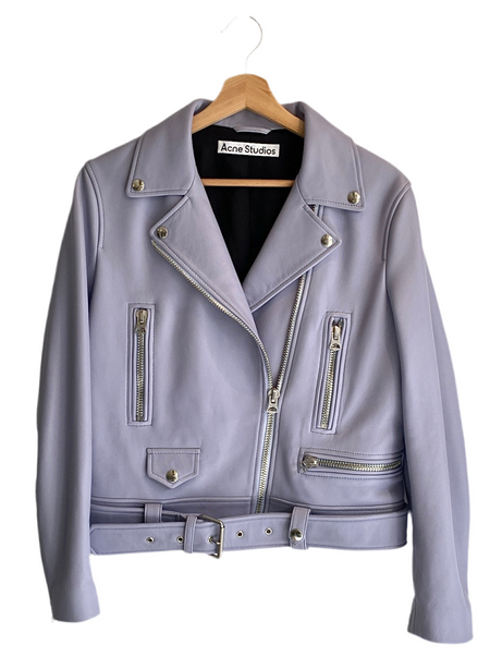 Acne Studios Blue Moto Jacket - 40