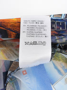 Balenciaga Multicolor Postcard Print Mesh Mock Net Long Sleeve Top - 36