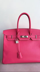 Hermes Birkin Bag 35 Rose Tyrien Candy Hot Pink Epsom PHW