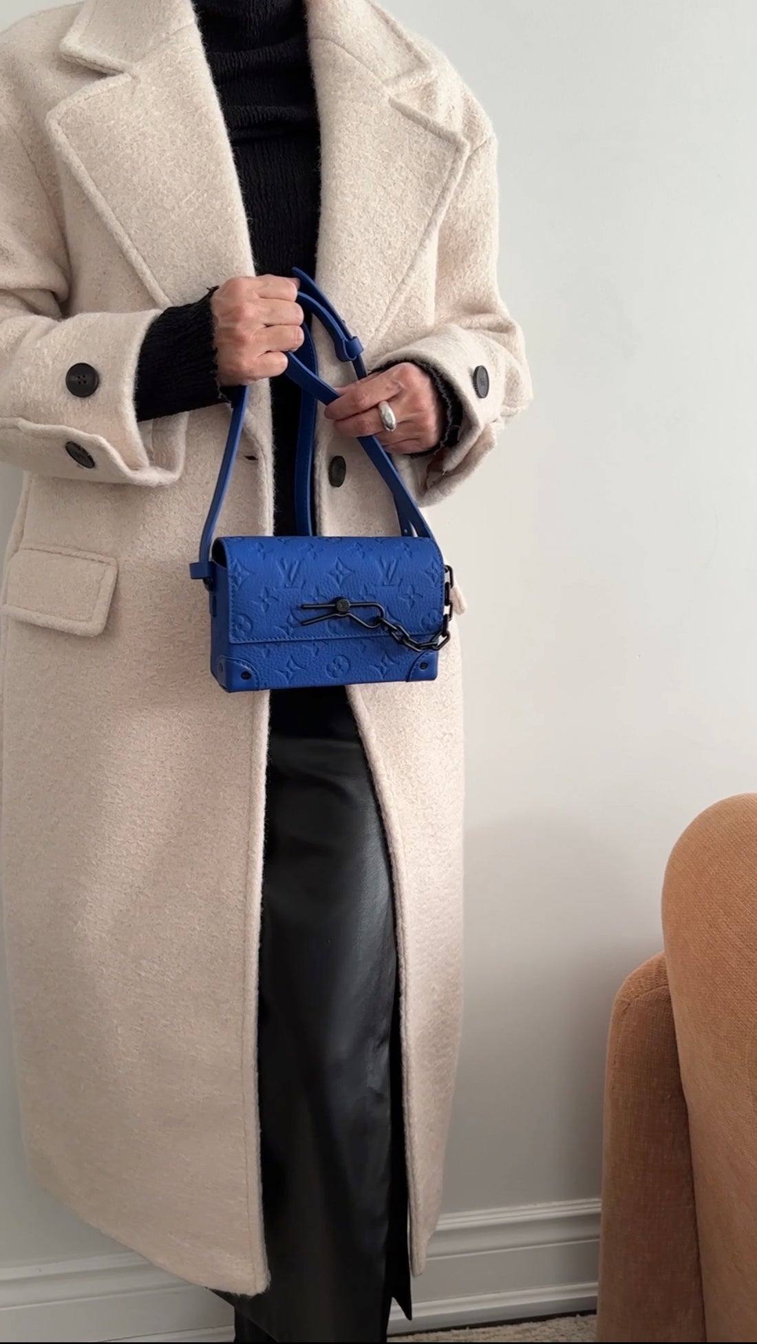 Louis Vuitton Steamer Wearable Wallet Empreinte Blue