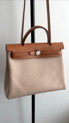 Hermes Herbag Zip 31 Retourne Toile Criss Viking and Vache Hunter