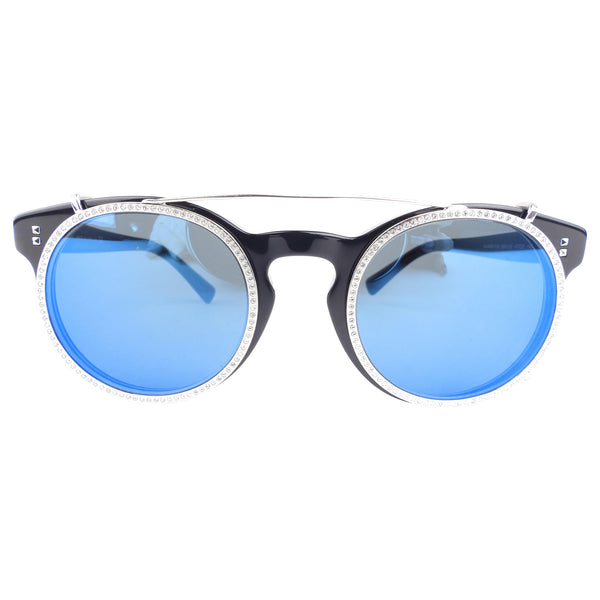 Valentino Black Clear and Blue Clip-On Convertible Lense  display picture 2