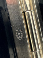 Chanel 15B  Black Resin Hinged Cuff with Silvertone Strass CC logo