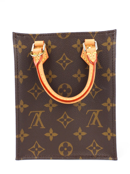 Louis Vuitton Sac Plat PM Monogram Canvas Two-way Shoulder Handbag