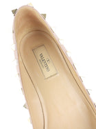 Valentino Garavani Blue Leather Rockstud Pointed Ballerina Flats - 38 EU