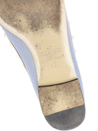 Valentino Garavani Blue Leather Rockstud Pointed Ballerina Flats - 38 EU