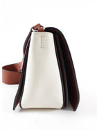 Celine Ivory and Brown Leather Frame Shoulder Bag