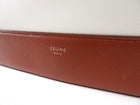 Celine Ivory and Brown Leather Frame Shoulder Bag
