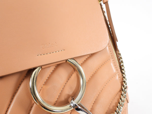 chloe mini faye quilted backpack Chloe Quilted Leather Faye Backpack Bag – I MISS YOU VINTAGE