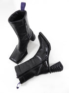 Eytys Black Leather Gaia Ankle Boots - 37 / 7
