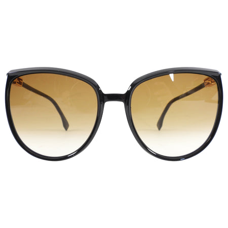 Fendi Black Sunglasses with Brown Lens FF0374