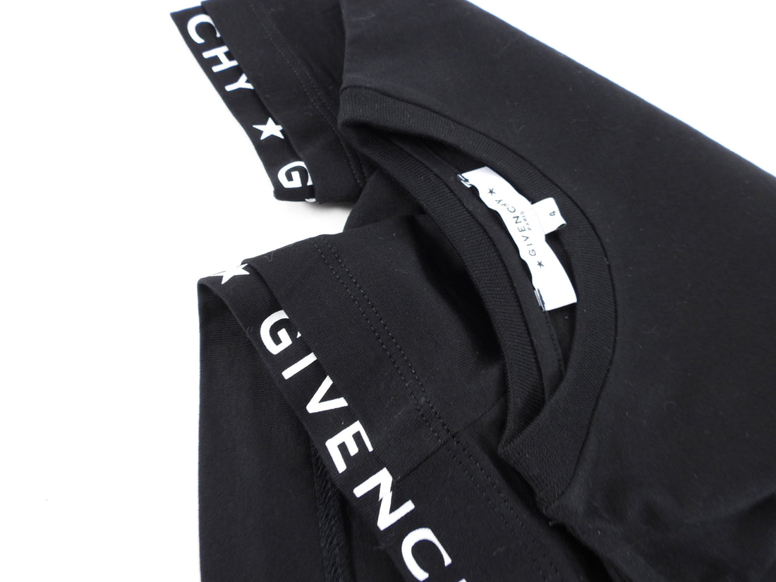 Givenchy Baby Black Logo Tee - 4mos