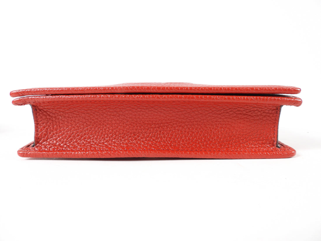 Gucci Soho Wallet on Chain GG Logo Red Bag