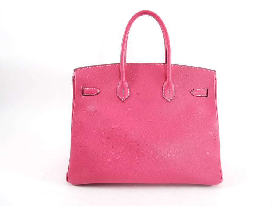 Hermes Birkin Bag 35 Rose Tyrien Candy Hot Pink Epsom PHW