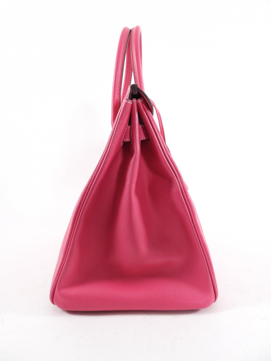 Hermes Birkin Bag 35 Rose Tyrien Candy Hot Pink Epsom PHW