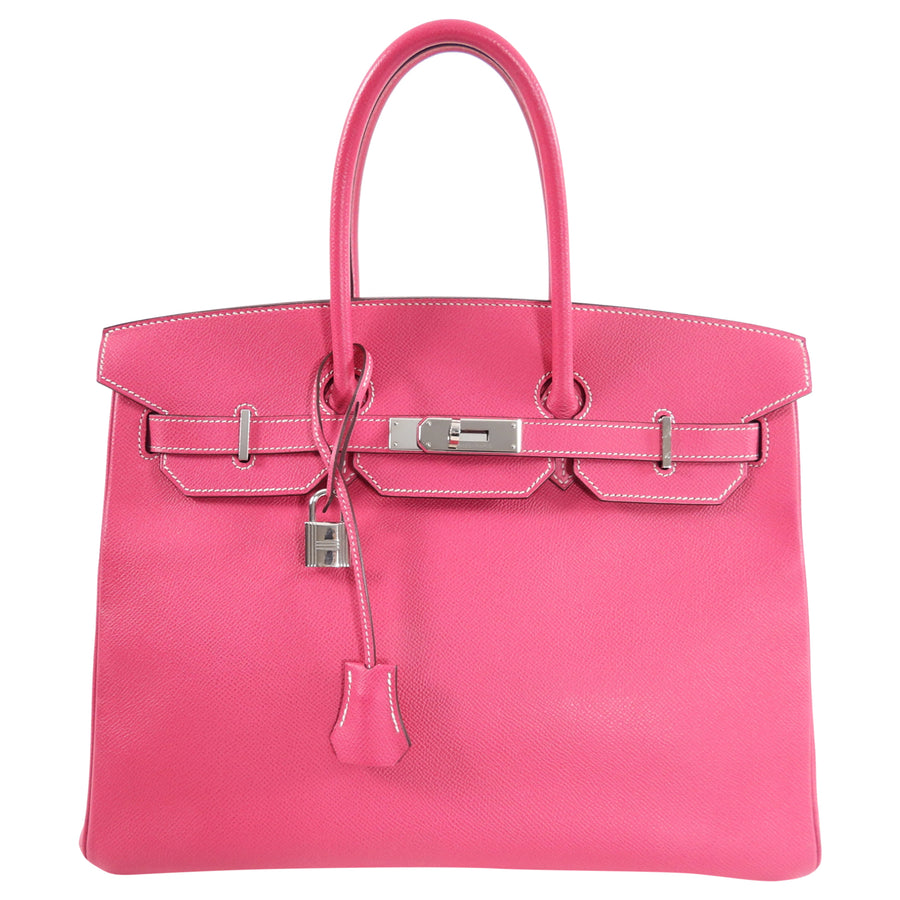 Hermes Birkin Bag 35 Rose Tyrien Candy Hot Pink Epsom PHW