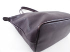 Longchamp Le Pliage Leather Dark Purple Bag