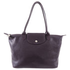 Longchamp Le Pliage Leather Dark Purple Bag