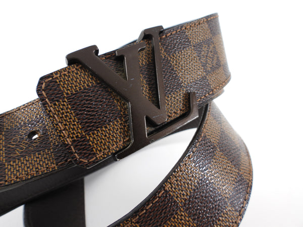 Louis Vuitton Damier Ebene Initiales Logo Belt - 90/36 – I MISS