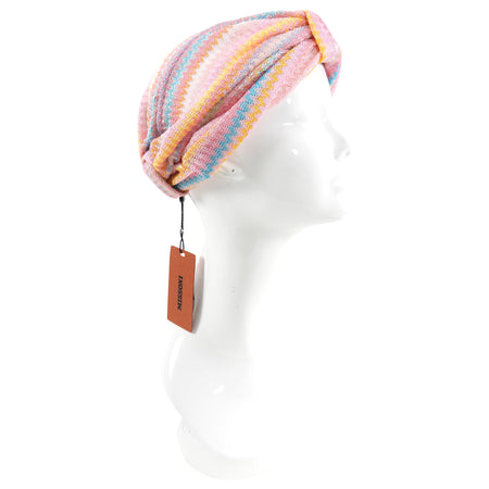Missoni Pink and Orange Knit Turban Hat