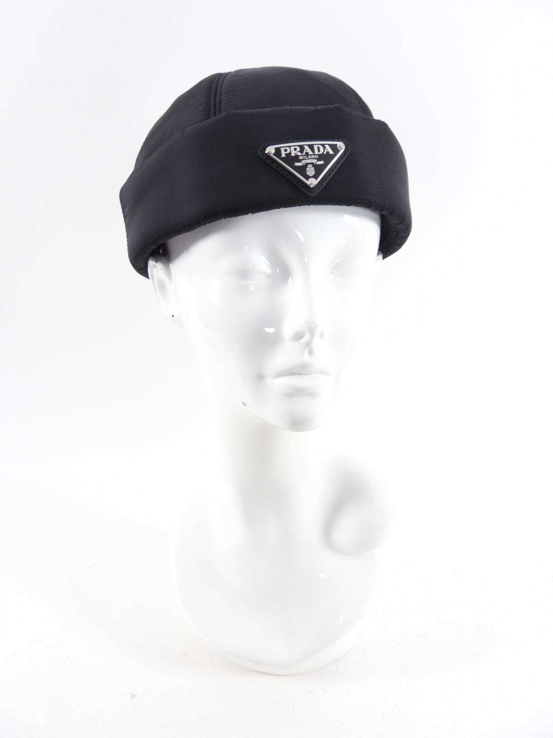 Prada Padded Re-Nylon Beanie Hat - M
