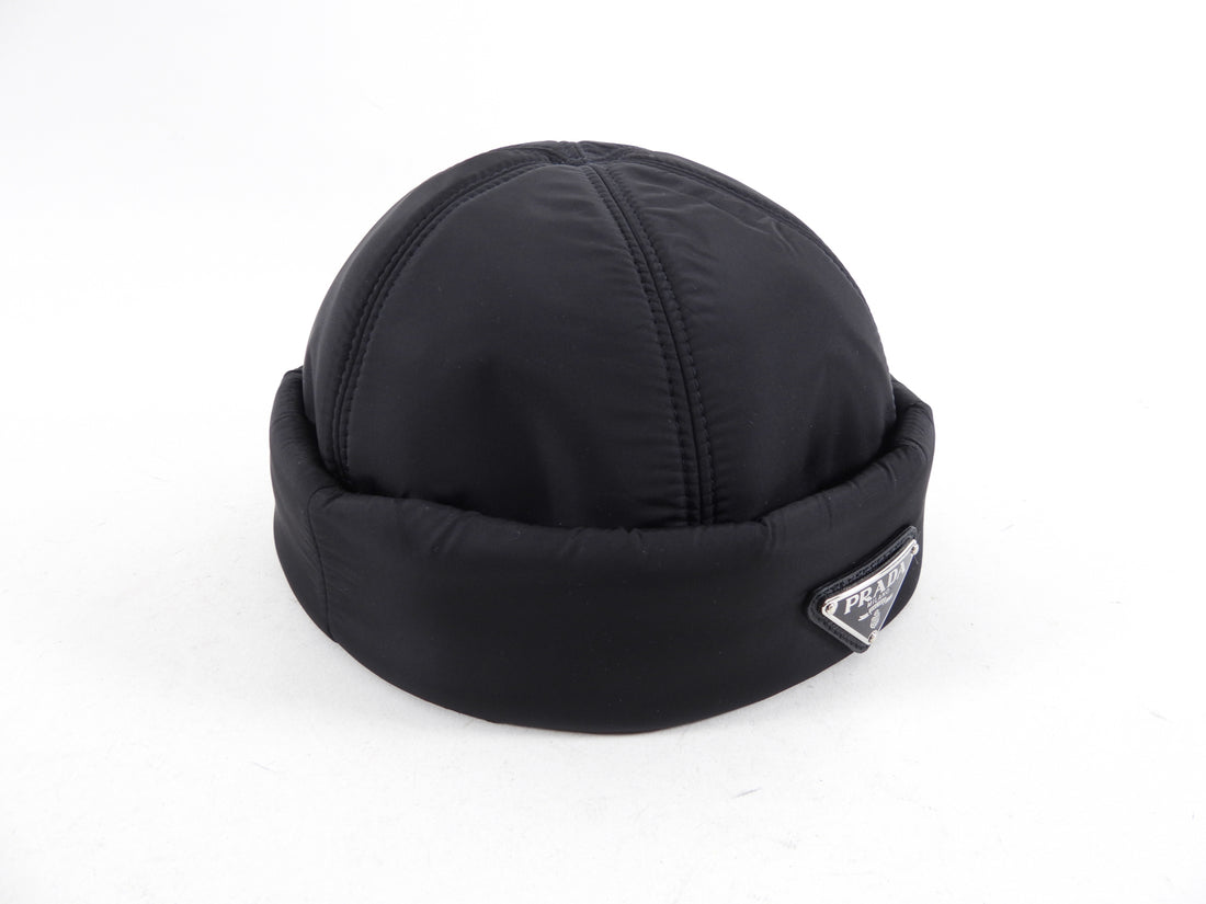 Prada Padded Re-Nylon Beanie Hat - M