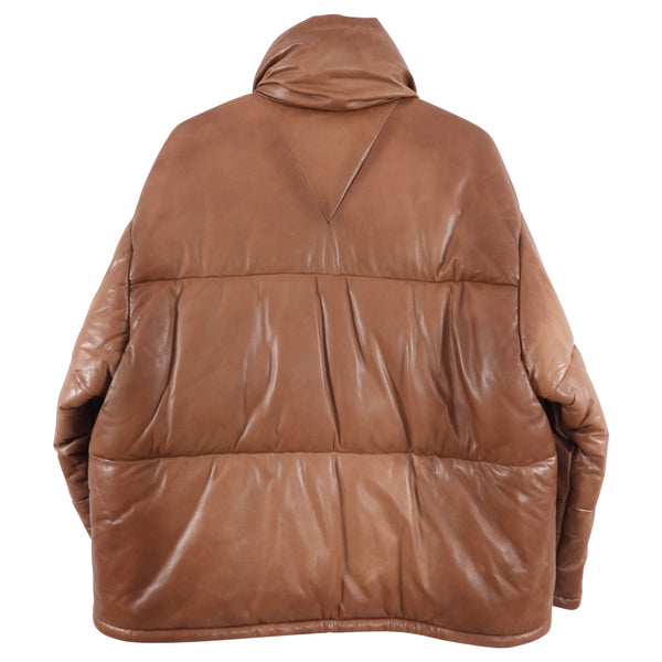 ジャケット・アウター PRADA Brown Down Jacket Prada Women's Brown Midi Down Puffer Jacket Parka Coat