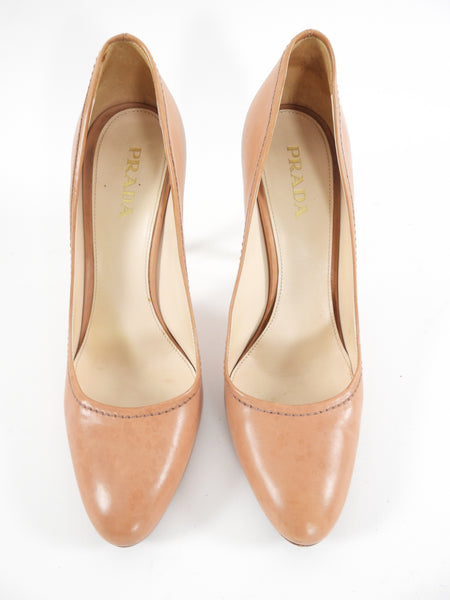 Prada on sale nude heels