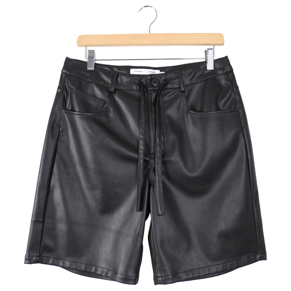 Proenza Schouler White Label Faux Leather Half Shorts - M (6/8