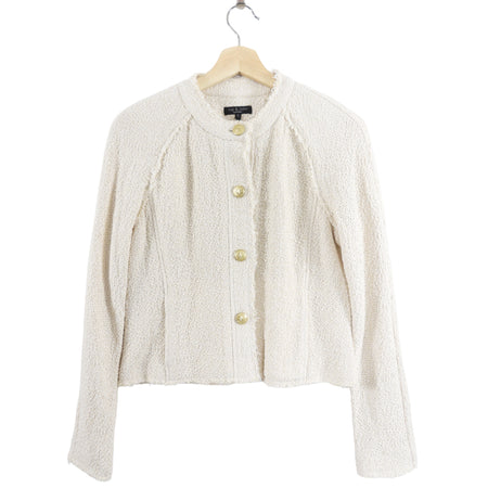 Rag & Bone Ivory Marisa Boucle Jacket with Gold Buttons - 6