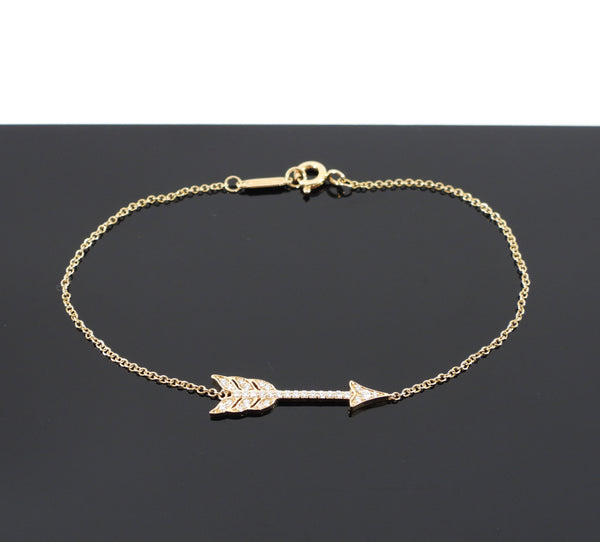 Rose Gold Tiffany Arrow Bracelet Tiffany 18k Rose Gold Diamond