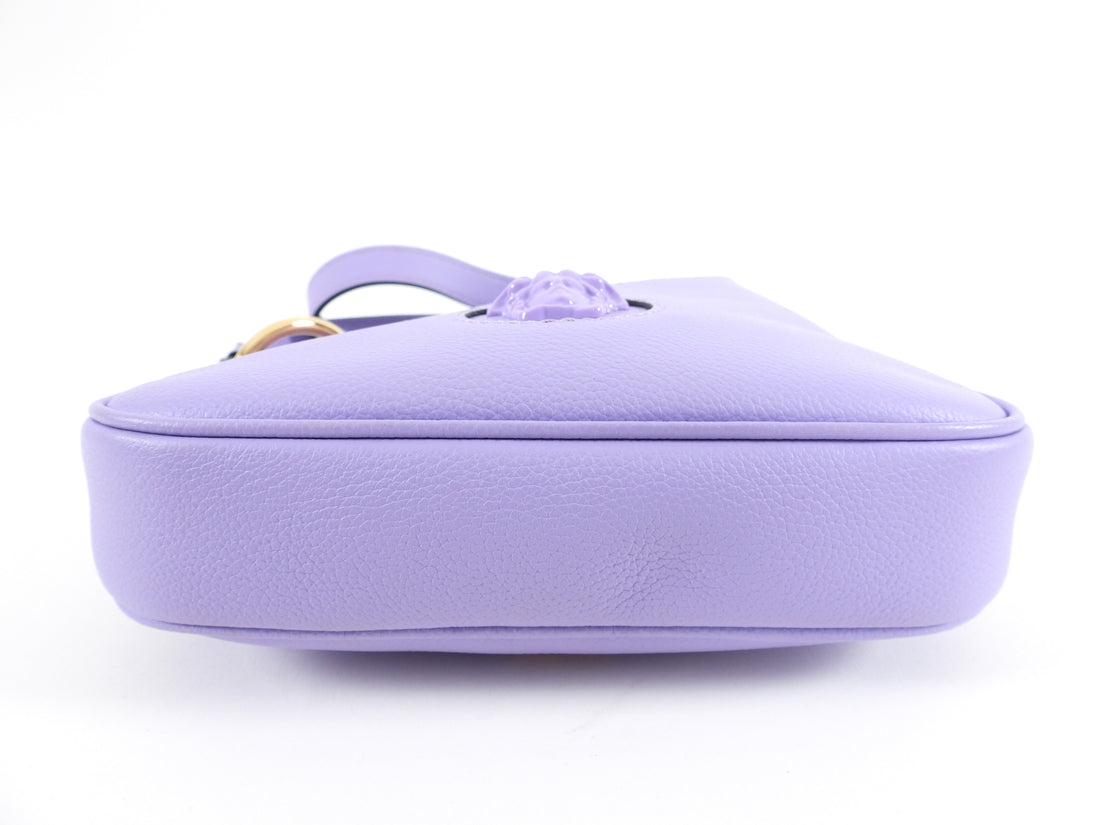 Versace Lilac Purple Mini Medusa Head Crossbody Bag