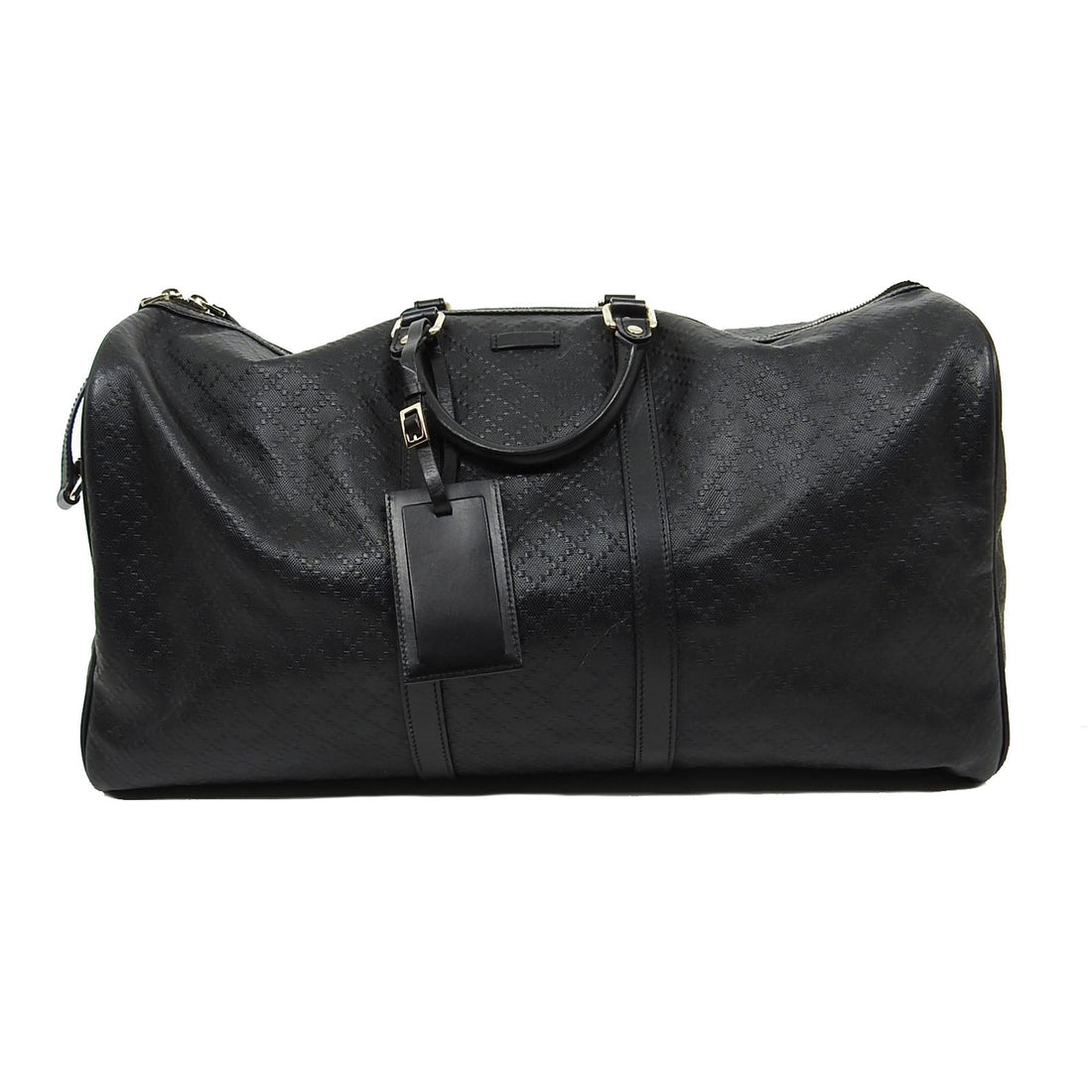 Gucci Black Diamante Large Duffle Travel Bag