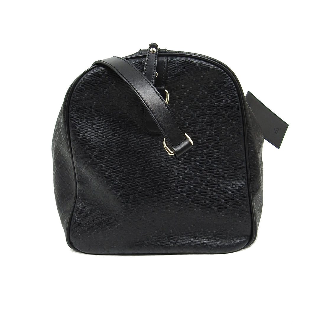 Gucci Black Diamante Large Duffle Travel Bag