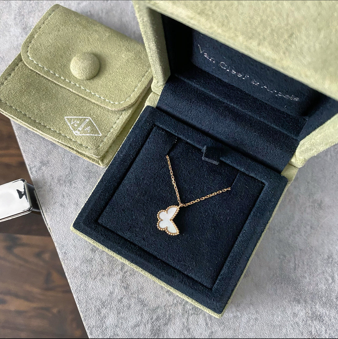 Van Cleef & Arpels Sweet Alhambra Butterfly Necklace