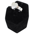Gucci Sterling Silver Heart Ring With Trademark – Size 6