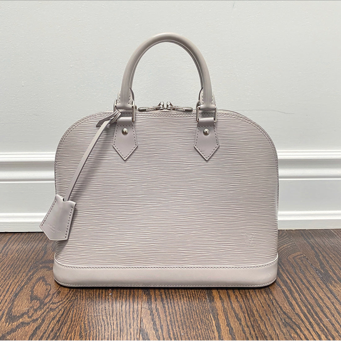 Louis Vuitton Epi Gris Grey Alma PM Bag
