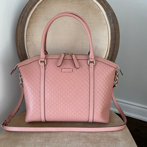 Gucci, Bags, Auc Gucci Mini Dome Bag Soft Pink Microguccissima Nwt