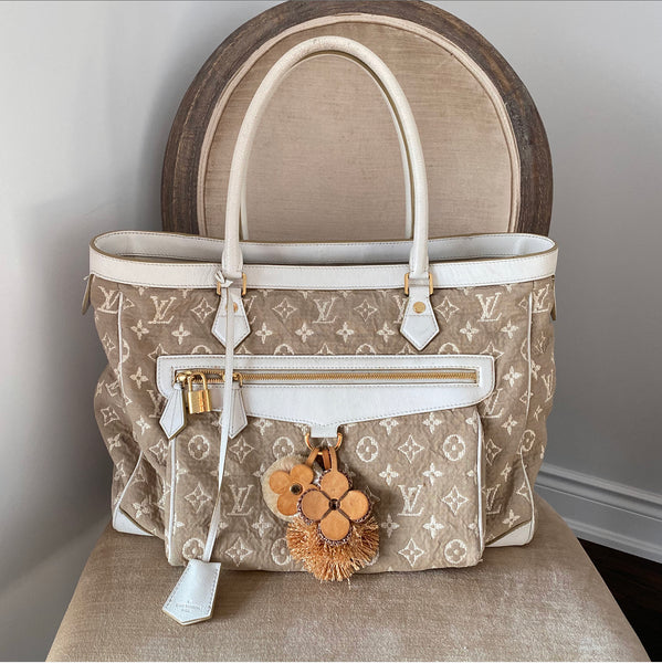 Sabia handbag Louis Vuitton Beige in Cotton - 9809715