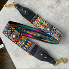 Christian Dior Wide Studded Multicolor Bag Strap