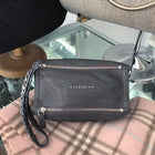 Givenchy Grey Mini Pandora Wristlet With Chain Strap