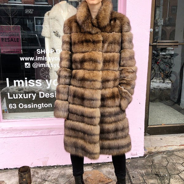 Fendi Sable Fur Coat at 1stDibs  fendi sable coat, fendi fur coat