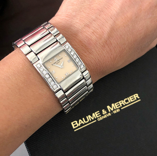 Baume and Mercier Catwalk Stainless Diamond Tank Watch I MISS