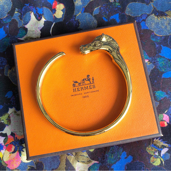 Hermes Vintage Horse Head Bangle Bracelet – I MISS YOU VINTAGE