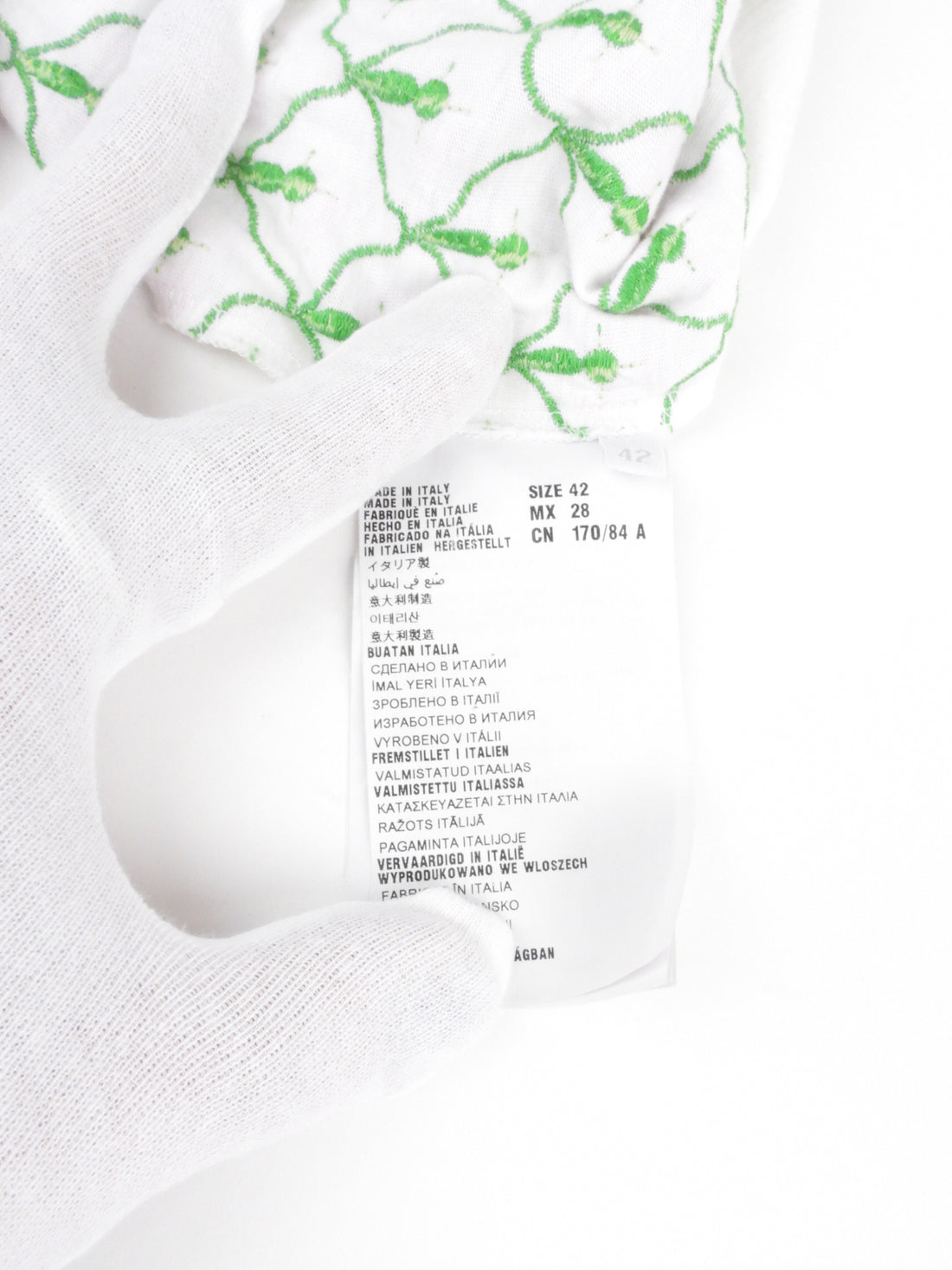 Prada White and Pink Floral Applique Cotton Tank Top - IT42