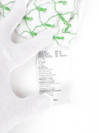 Prada White and Pink Floral Applique Cotton Tank Top - IT42