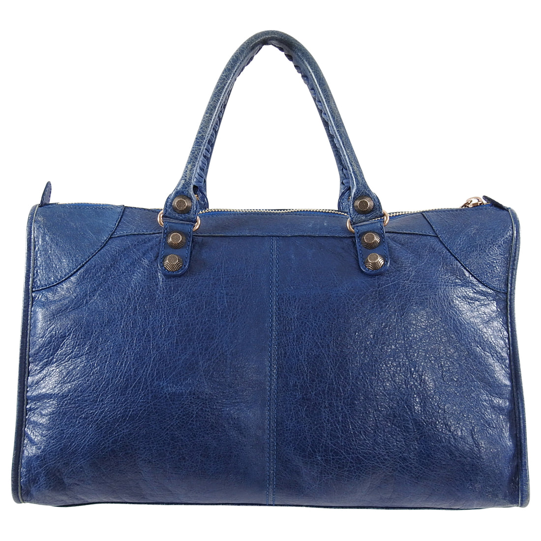 Balenciaga Blue Lambskin Large Giant 21 Work Bag