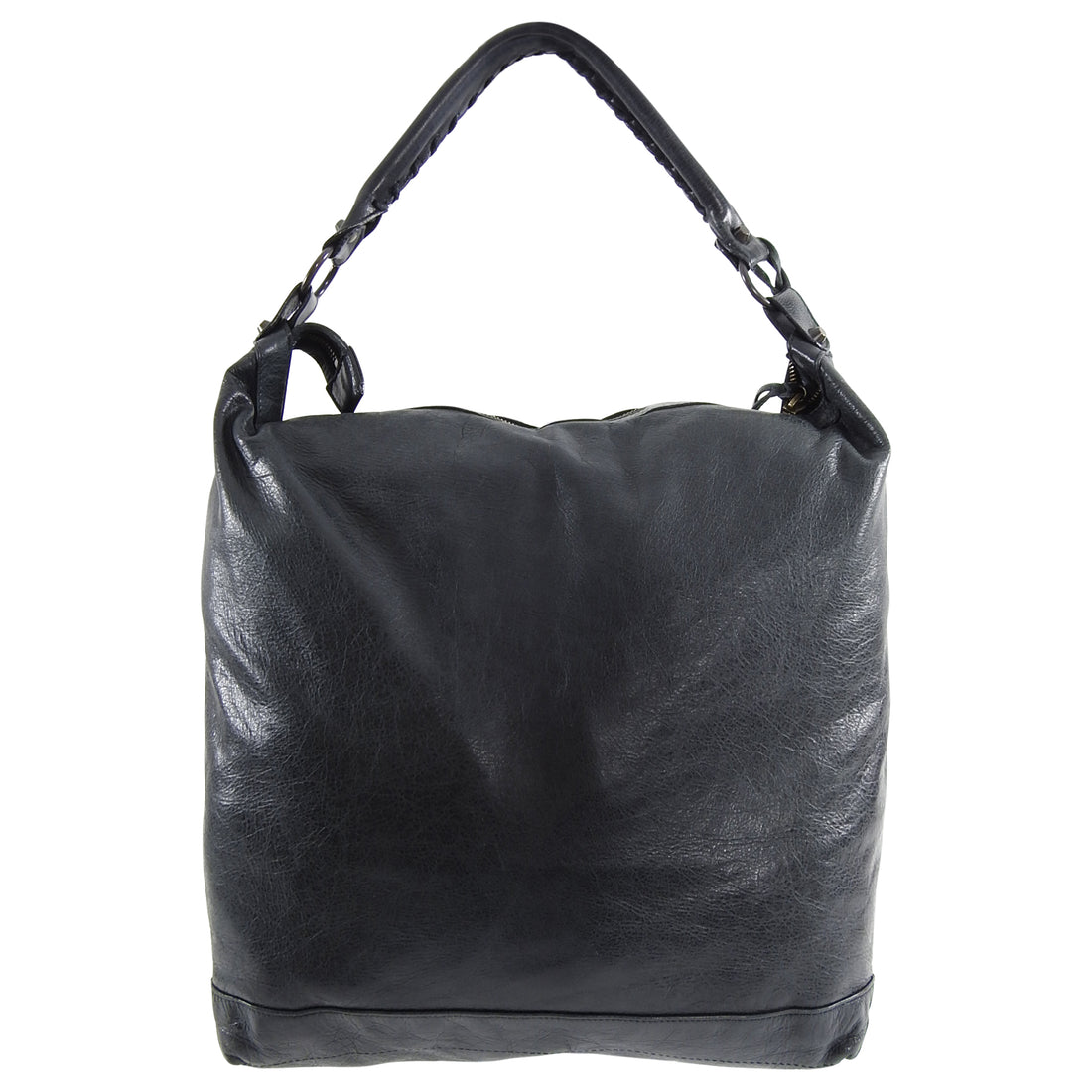 Balenciaga Chevre Charcoal Ink Grey Day Bag